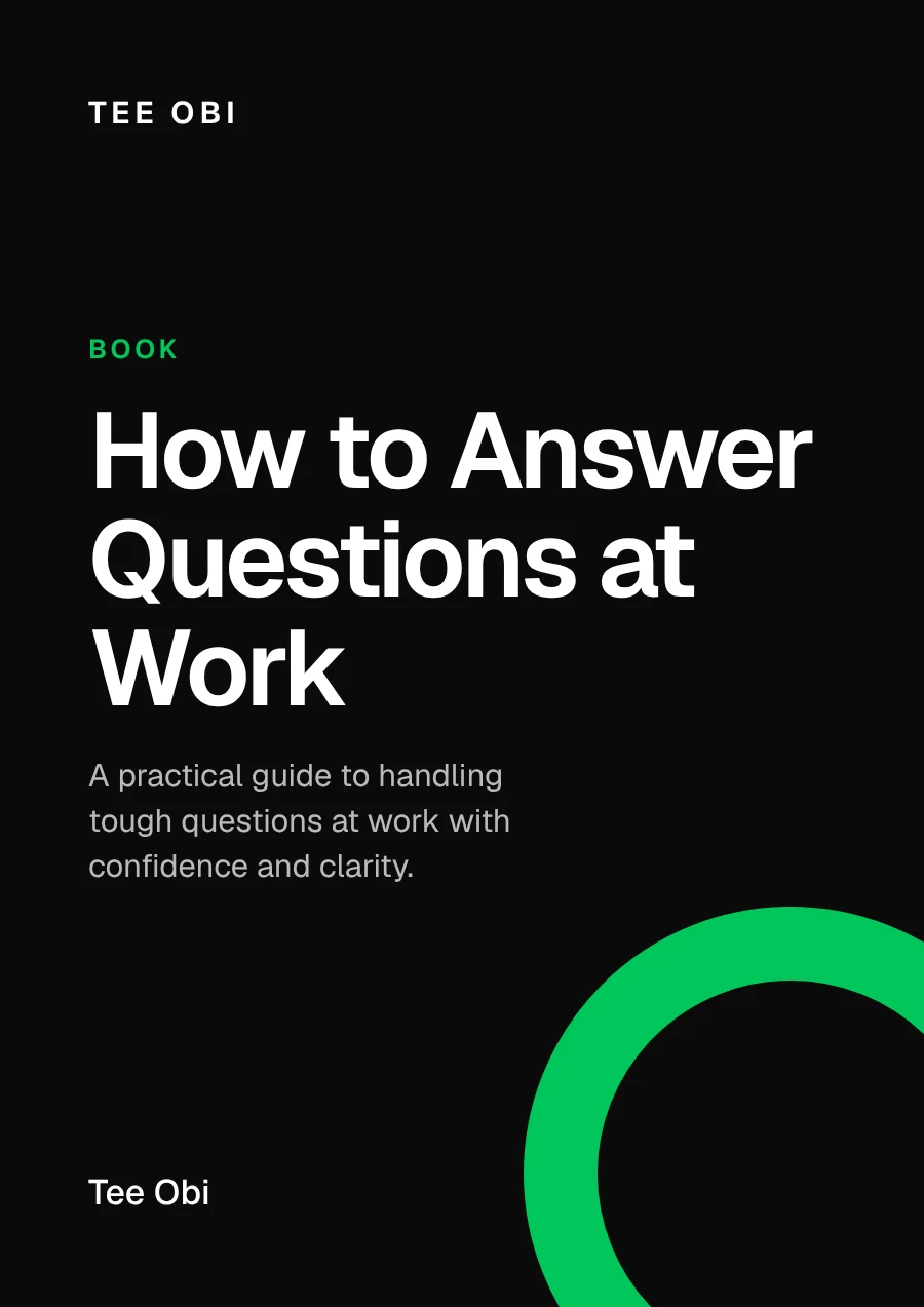 Cover of How to Answer Questions at Work